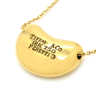 ティファニー Tiffany & Co ビーン デザイン ペンダント 18mm イエローゴールド K18YG ネックレス 18K 750 YG 18金 エルサペレッティ