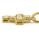 ヴァンクリーフアーペル Van Cleef & Arpels クロスモチーフ ダイヤ イエローゴールド K18YG ダイヤモンド ペンダントトップ チャーム 十字架 Au750 18K YG ネックレストップ