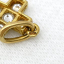 ヴァンクリーフアーペル Van Cleef & Arpels クロスモチーフ ダイヤ イエローゴールド K18YG ダイヤモンド ペンダントトップ チャーム 十字架 Au750 18K YG ネックレストップ