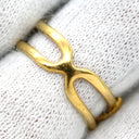 ティファニー Tiffany & Co クロス ウエーブ ツイストリング イエローゴールド K18YG リング 指輪 T＆Co. 18K AU750 YG ヴィンテージ 8号