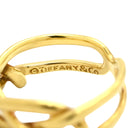 ティファニー Tiffany & Co クロス ウエーブ ツイストリング イエローゴールド K18YG リング 指輪 T＆Co. 18K AU750 YG ヴィンテージ 8号