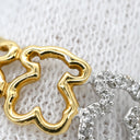トウス TOUS くまモチーフ コンビ ダイヤ イエローゴールド×ホワイトゴールド K18YG K18WG ダイヤモンド リング 指輪 18K 750 YG WG BEAR アニマルモチーフ 11.5号