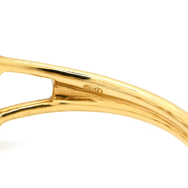 トウス TOUS くまモチーフ コンビ ダイヤ イエローゴールド×ホワイトゴールド K18YG K18WG ダイヤモンド リング 指輪 18K 750 YG WG BEAR アニマルモチーフ 11.5号