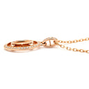カルティエ Cartier ロゴ ドゥーブルC B7219300 ローズゴールド K18PG ダイヤモンド ネックレス Au750 K18 18金 ダイヤモンド 2C C2 オーバル