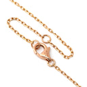 カルティエ Cartier ロゴ ドゥーブルC B7219300 ローズゴールド K18PG ダイヤモンド ネックレス Au750 K18 18金 ダイヤモンド 2C C2 オーバル