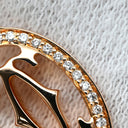 カルティエ Cartier ロゴ ドゥーブルC B7219300 ローズゴールド K18PG ダイヤモンド ネックレス Au750 K18 18金 ダイヤモンド 2C C2 オーバル