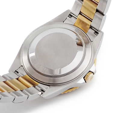 腕時計 ロレックス ROLEX GMTマスター II 16713 F番 自動巻き メンズ F番 K18YG×SS コンビ ルートビア イエローロレゾール デイト