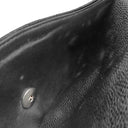 シャネル CHANEL マトラッセ 25 Wチェーン A01112 ブラック キャビアスキン ショルダーバッグ シルバー金具 ココマーク ダブルフラップ