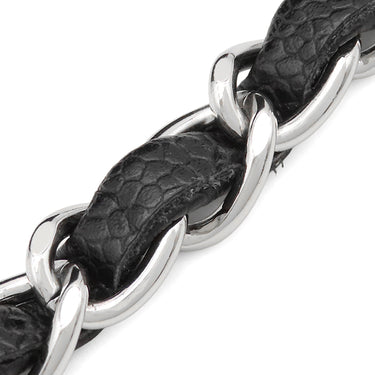 シャネル CHANEL マトラッセ 25 Wチェーン A01112 ブラック キャビアスキン ショルダーバッグ シルバー金具 ココマーク ダブルフラップ