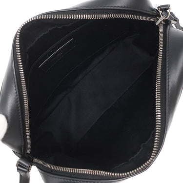 イヴ・サンローラン Yves Saint Laurent ルー カメラバッグ 612544 ブラック レザー ショルダーバッグ ガンメタル金具 YSL カサンドラ タッセル付き