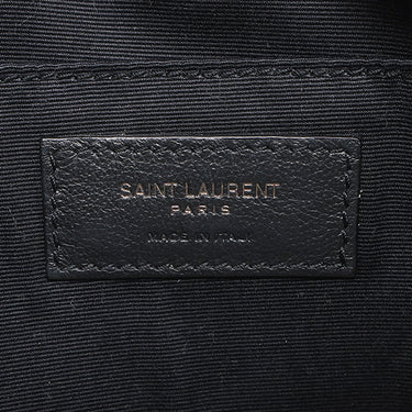 イヴ・サンローラン Yves Saint Laurent ルー カメラバッグ 612544 ブラック レザー ショルダーバッグ ガンメタル金具 YSL カサンドラ タッセル付き