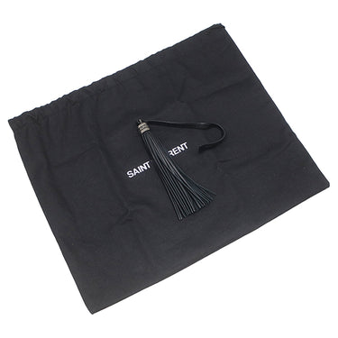 イヴ・サンローラン Yves Saint Laurent ルー カメラバッグ 612544 ブラック レザー ショルダーバッグ ガンメタル金具 YSL カサンドラ タッセル付き
