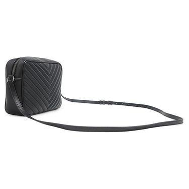 イヴ・サンローラン Yves Saint Laurent ルー カメラバッグ 612544 ブラック レザー ショルダーバッグ ガンメタル金具 YSL カサンドラ タッセル付き