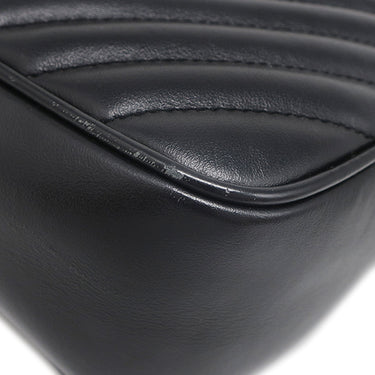 イヴ・サンローラン Yves Saint Laurent ルー カメラバッグ 612544 ブラック レザー ショルダーバッグ ガンメタル金具 YSL カサンドラ タッセル付き