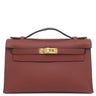 エルメス HERMES ポシェットケリー ルージュアッシュ ヴォースイフト ハンドバッグ ゴールド金具 新品 未使用 赤 2026年製