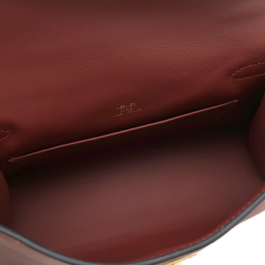エルメス HERMES ポシェットケリー ルージュアッシュ ヴォースイフト ハンドバッグ ゴールド金具 新品 未使用 赤 2026年製