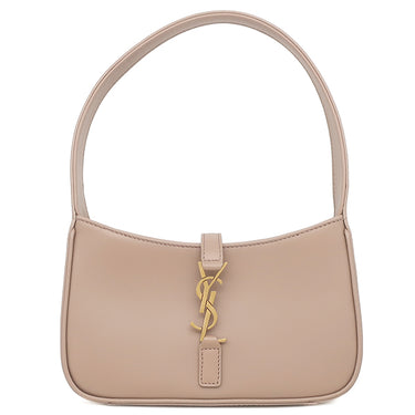 サンローラン SAINT LAURENT ル サンカセット 710318 ピンクベージュ カーフ ハンドバッグ ヴィンテージ金具 LE 5 A 7 MINI ワンハンドル カサンドラ