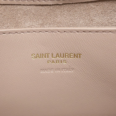 サンローラン SAINT LAURENT ル サンカセット 710318 ピンクベージュ カーフ ハンドバッグ ヴィンテージ金具 LE 5 A 7 MINI ワンハンドル カサンドラ