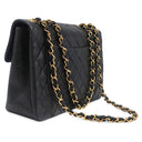 シャネル CHANEL デカマトラッセ A01094 ブラック ラムスキン ショルダーバッグ ゴールド金具 黒 フラップバッグ チェーンショルダー