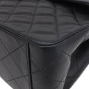 シャネル CHANEL デカマトラッセ A01094 ブラック ラムスキン ショルダーバッグ ゴールド金具 黒 フラップバッグ チェーンショルダー