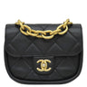 シャネル CHANEL ココマーク ミニ チェーンショルダー ブラック カーフ ショルダーバッグ ゴールド金具 黒