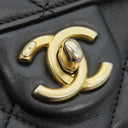 シャネル CHANEL ココマーク ミニ チェーンショルダー ブラック カーフ ショルダーバッグ ゴールド金具 黒