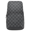 ルイヴィトン LOUIS VUITTON アヴェニュー スリングバッグ N40097 メタリックオニキス ダミエキャンバス ダミエアンフィニ ボディバッグ マットシルバー金具