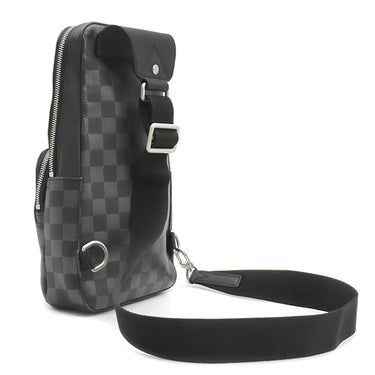 ルイヴィトン LOUIS VUITTON アヴェニュー スリングバッグ N40097 メタリックオニキス ダミエキャンバス ダミエアンフィニ ボディバッグ マットシルバー金具