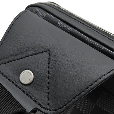 ルイヴィトン LOUIS VUITTON アヴェニュー スリングバッグ N40097 メタリックオニキス ダミエキャンバス ダミエアンフィニ ボディバッグ マットシルバー金具