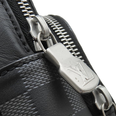 ルイヴィトン LOUIS VUITTON アヴェニュー スリングバッグ N40097 メタリックオニキス ダミエキャンバス ダミエアンフィニ ボディバッグ マットシルバー金具