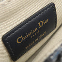 クリスチャン・ディオール Christian Dior トロッター サドルバッグ ネイビー キャンバス レザー オブリークジャカード 2WAYバッグ ゴールド金具 総柄 別売りショルダー付