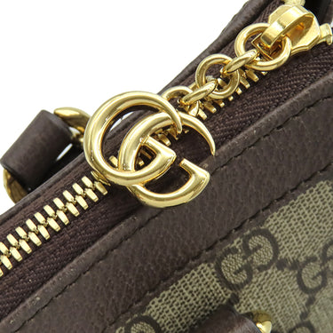 グッチ GUCCI オフィディア GG スモール トート 547551 ベージュ×エボニー GGスプリームキャンバス レザー 2WAYバッグ ゴールド金具 名前刻印入り