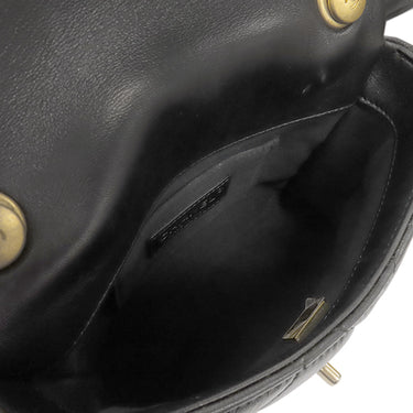 シャネル CHANEL ミニ フラップバッグ AS3205 ブラック ラムスキン ショルダーバッグ ゴールド金具 ココマーク