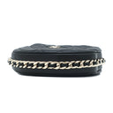 シャネル CHANEL マトラッセ ポーチ AP3095 ブラック ラムスキン ハンドバッグ シャンパンゴールド金具 ココマーク ミニバッグ チェーン