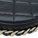 シャネル CHANEL マトラッセ ポーチ AP3095 ブラック ラムスキン ハンドバッグ シャンパンゴールド金具 ココマーク ミニバッグ チェーン
