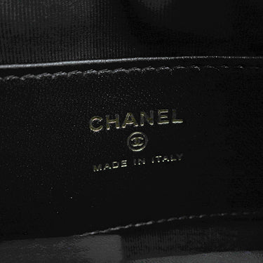 シャネル CHANEL マトラッセ ポーチ AP3095 ブラック ラムスキン ハンドバッグ シャンパンゴールド金具 ココマーク ミニバッグ チェーン