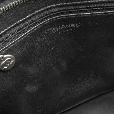 シャネル CHANEL 復刻トート A01804 ブラック キャビアスキン トートバッグ シルバー金具 黒 ココマーク ショルダーバッグ 肩掛け リカラー有