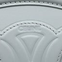 セリーヌ CELINE オーバルパース キュイル トリオンフ アイスブルー レザー ショルダーバッグ ゴールド金具 水色 ミニショルダー ポシェット