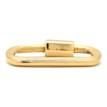 スタージュエリー STAR JEWELRY カラビナモチーフ イエローゴールド K10YG ペンダントトップ 10K チャーム ネックレストップ