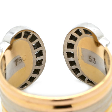 カルティエ Cartier 2C ブークルセ ダイヤ イエローゴールド×ピンクゴールド×ホワイトゴールド K18YG K18PG K18WG ダイヤモンド #53(JP13) リング 指輪 ドゥーブルC C2 750 18K PG 13号