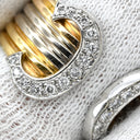 カルティエ Cartier 2C ブークルセ ダイヤ イエローゴールド×ピンクゴールド×ホワイトゴールド K18YG K18PG K18WG ダイヤモンド #53(JP13) リング 指輪 ドゥーブルC C2 750 18K PG 13号