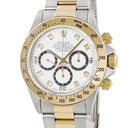 腕時計 ロレックス ROLEX コスモグラフ デイトナ 16523G W番 自動巻き メンズ OH済 W番 K18YG×SS コンビ 純正ダイヤ 逆6 エルプリメロ