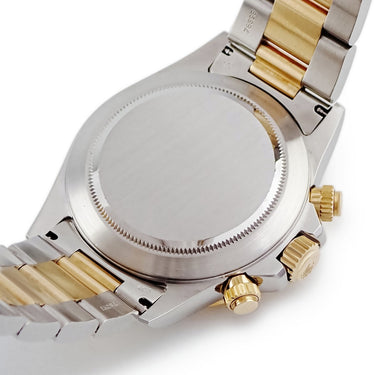 腕時計 ロレックス ROLEX コスモグラフ デイトナ 16523G W番 自動巻き メンズ OH済 W番 K18YG×SS コンビ 純正ダイヤ 逆6 エルプリメロ
