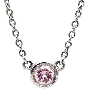 ティファニー Tiffany & Co バイザヤード ピンクダイヤモンド ペンダント 36757744 ピンク×プラチナシルバー Pt950 ピンクダイヤモンド ネックレス T&Co. 1石 エルサペレッティ