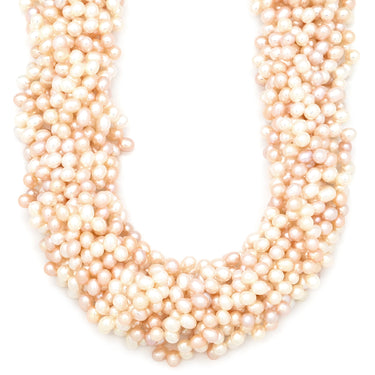 ティファニー Tiffany & Co トルセード パール パールホワイト×ピンク シルバー925 パール ネックレス シルバー金具 パロマピカソ SV925 淡水パール 10連 チョーカー