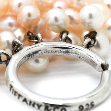 ティファニー Tiffany & Co トルセード パール パールホワイト×ピンク シルバー925 パール ネックレス シルバー金具 パロマピカソ SV925 淡水パール 10連 チョーカー