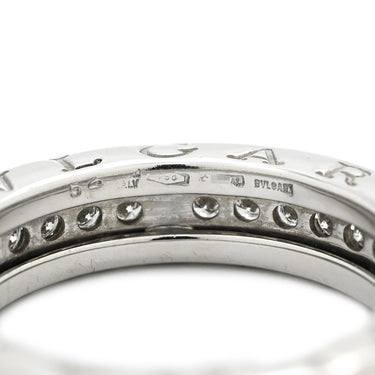 ブルガリ BVLGARI ビーゼロワン B-zero1 XS パヴェダイヤ ホワイトゴールド K18WG ダイヤモンド #52(JP12) リング 指輪 750WG 18金 1バンドリング 12号