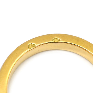 カルティエ Cartier ヴィンテージ エマイユリング ブルー×イエローゴールド K18YG リング 指輪 Au750 18K YG 青 9号