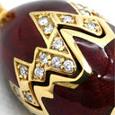FABERGE ファベルジェ イースターエッグ チャーム エレファント F1933HR レッド×イエローゴールド K18YG エナメル ダイヤモンド ペンダントトップ 赤 象 サーカス 18K 750 YG