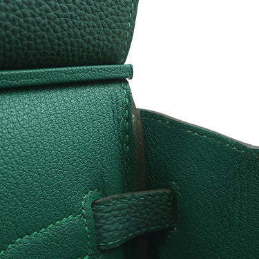 エルメス HERMES バーキン35 マラカイト トゴ ハンドバッグ ゴールド金具 緑